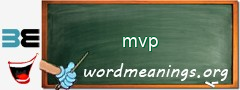 WordMeaning blackboard for mvp